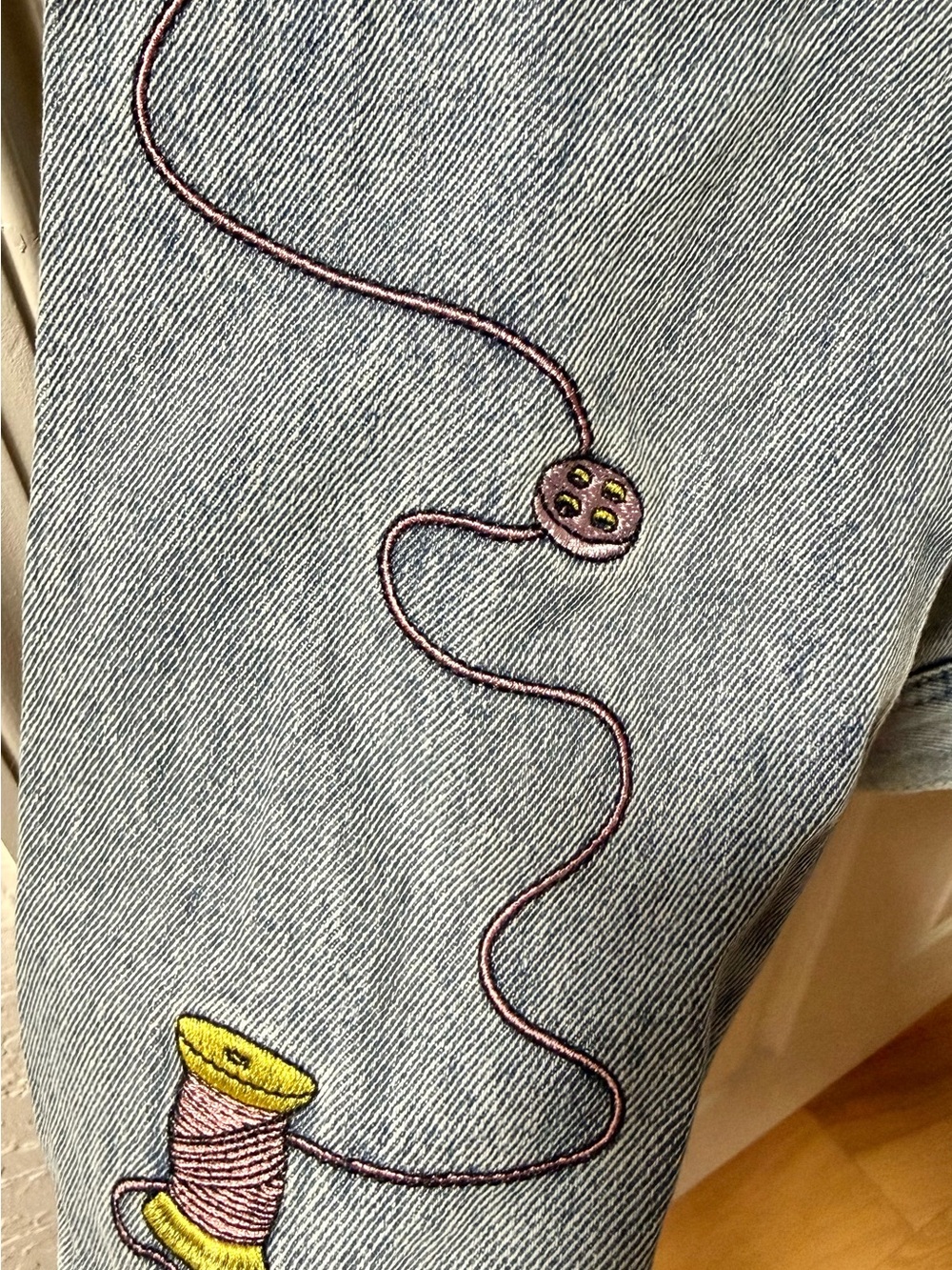 Cakeworthy Disney Princess Cinderella Embroidered Denim Jacket - Picture 4 of 5